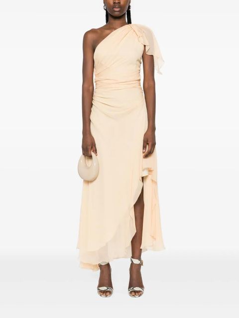 Victoria Beckham ruched maxi dress - Yellow