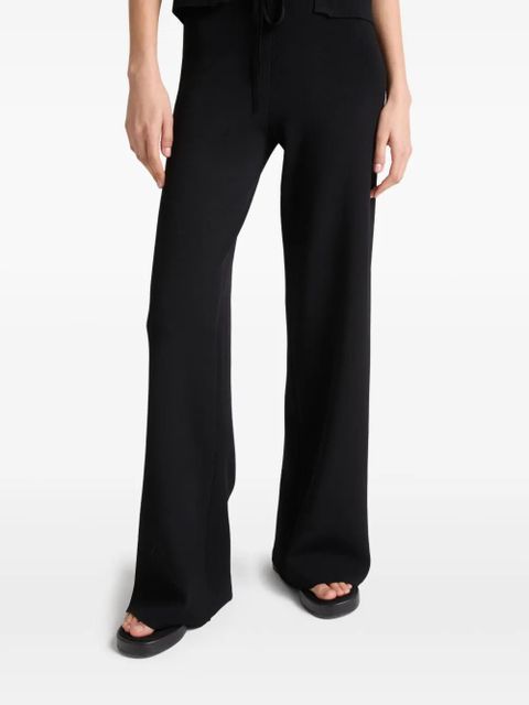 Yves Salomon knitted trousers - Black