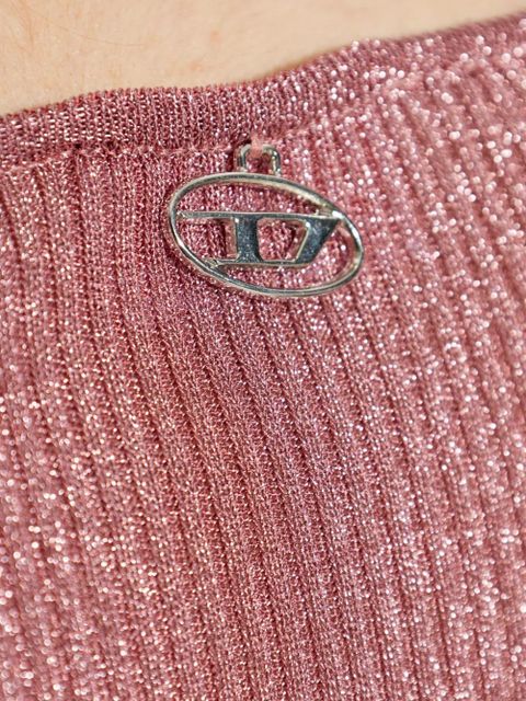 Diesel M-Dalila V-neck long-sleeved mini dress - Pink