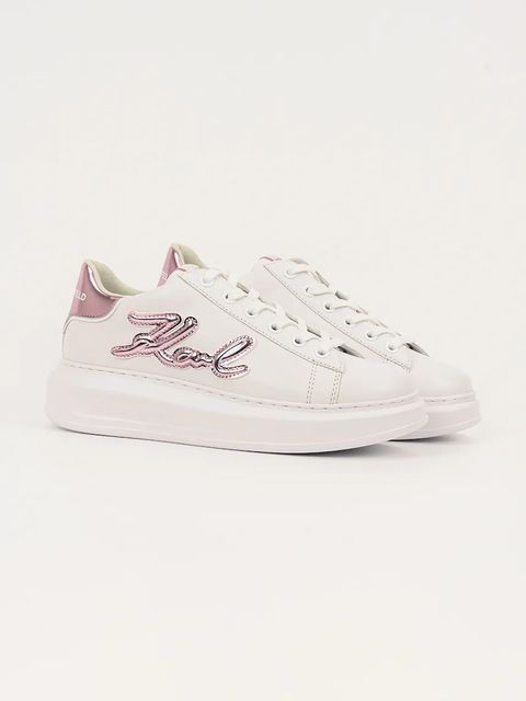 Karl Lagerfeld sneakersy skórzane KAPRI damskie kolor biały KL62511A - zdjęcie produktu nr 2