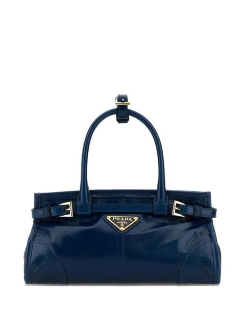 Prada mini Bonnie buckle leather tote bag - Blue - zdjęcie produktu nr 1