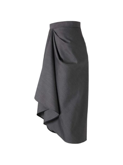 Givenchy draped midi skirt - Grey - zdjęcie produktu nr 2