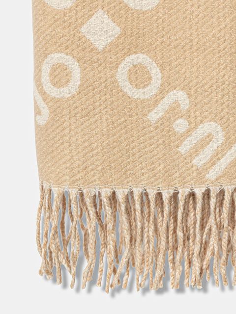 Liu Jo szalik damski kolor beżowy wzorzysty 2F5039.T0300 - zdjęcie produktu nr 2