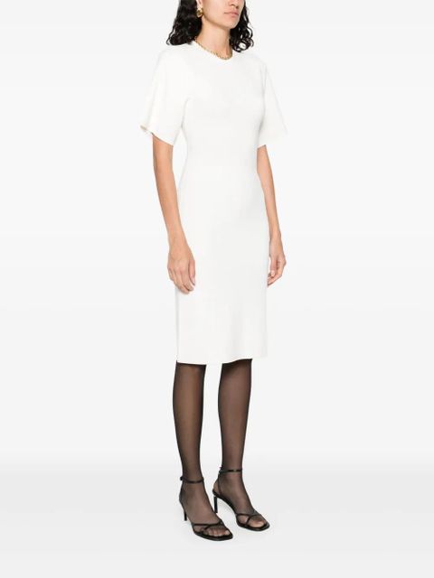 TOTEME fine-knit midi dress - White