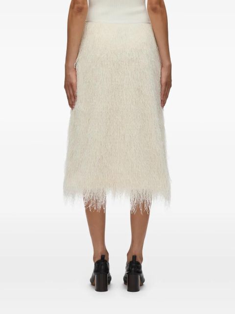 3.1 Phillip Lim fringed midi skirt - White