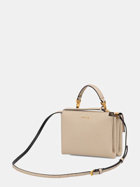 Coccinelle torebka skórzana kolor beżowy E1 MD5 55 B7 01