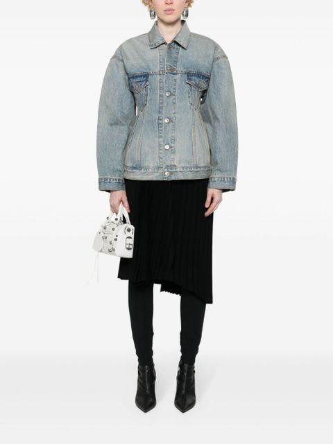 Balenciaga Hourglass denim jacket - Blue