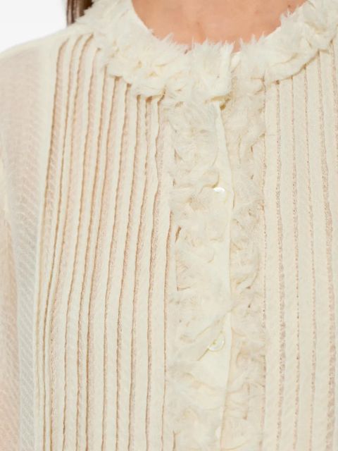 Ulla Johnson ruffled blouse - Neutrals