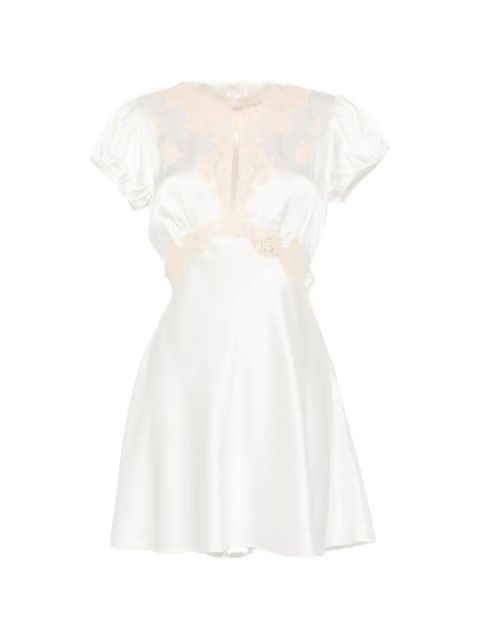DÔEN Junia lace-trim mini dress - White - zdjęcie produktu nr 1