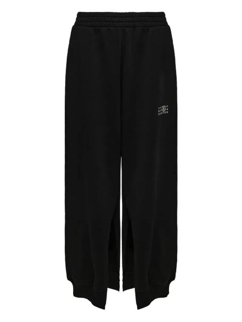 MM6 Maison Margiela cotton track pants - Black - zdjęcie produktu nr 1