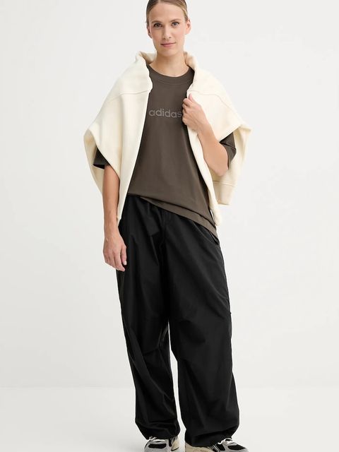 adidas Originals bluza Essentials damska kolor beżowy gładka JW1016 - zdjęcie produktu nr 2