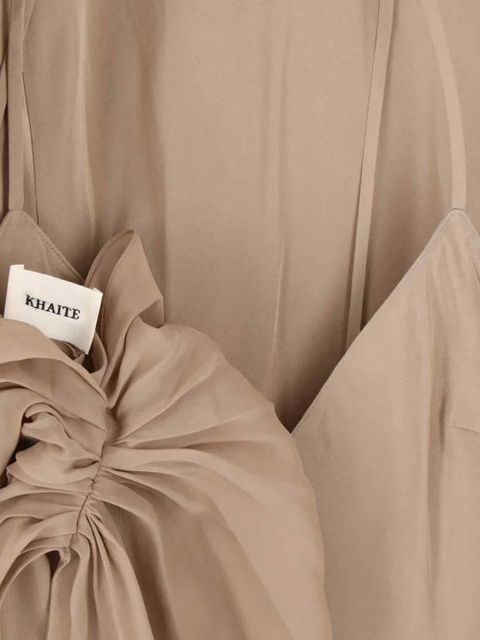 KHAITE Taj midi dress - Neutrals