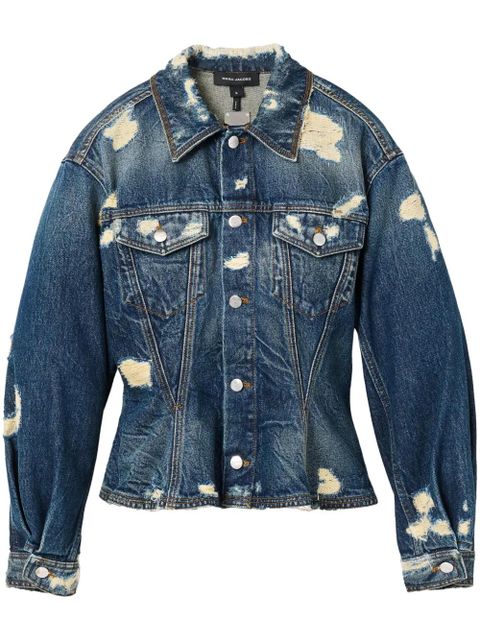 Marc Jacobs distressed denim jacket - Blue - zdjęcie produktu nr 1
