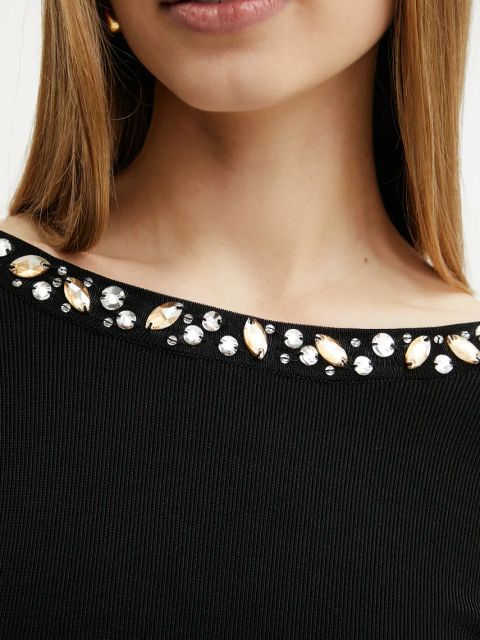 Marciano Guess sukienka LAUREN kolor czarny mini dopasowana 5RGK79 5036Z