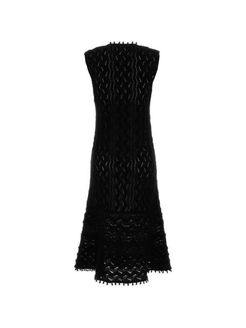 Jil Sander V-neck knitted dress - Black - zdjęcie produktu nr 2
