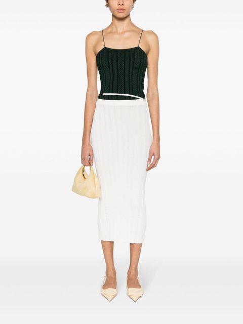 Jacquemus La Jupe Parlu knitted midi skirt - Neutrals - zdjęcie produktu nr 2
