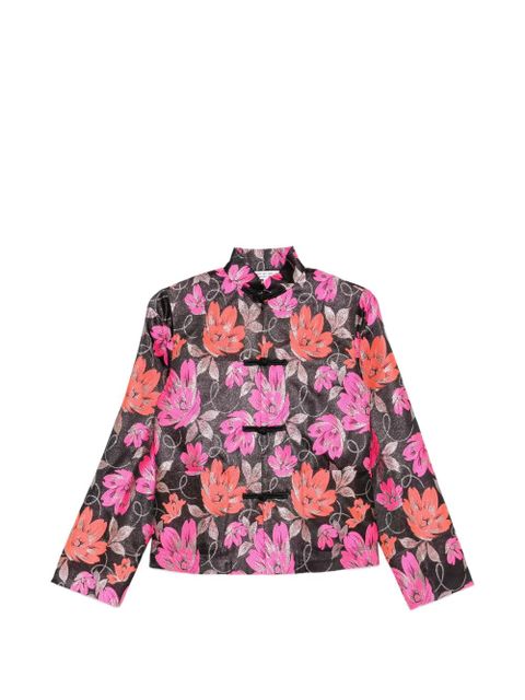 Comme Des Garçons floral-pattern jacket - Black - zdjęcie produktu nr 1