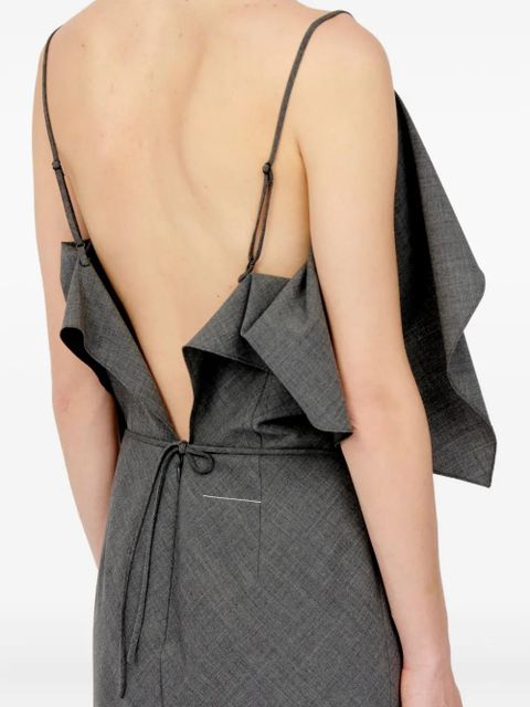 MM6 Maison Margiela ruffled maxi dress - Grey