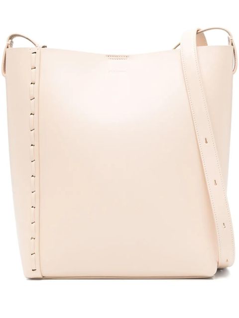 Jil Sander medium leather tote bag - Neutrals - zdjęcie produktu nr 1