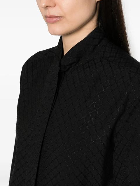 Golden Goose diamond-jacquard blouse - Black