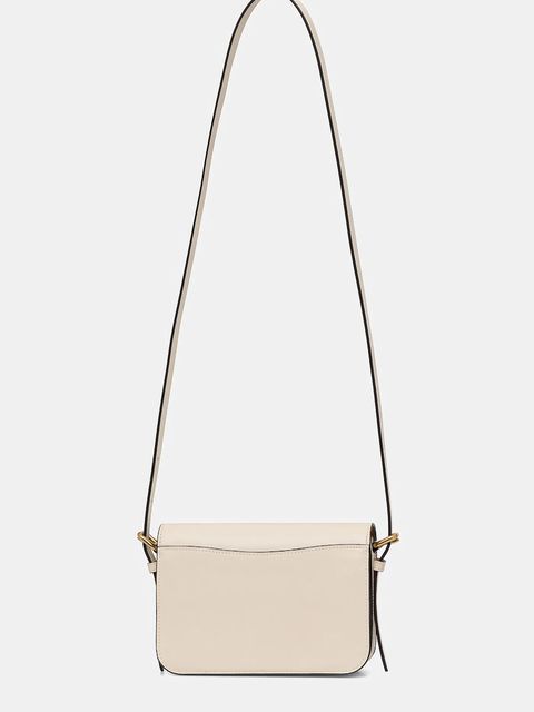 Coach torebka skórzana kolor beżowy CAM17