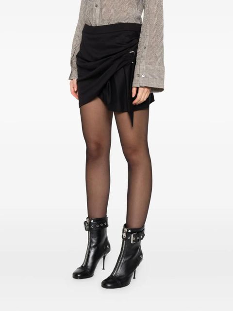 ISABEL MARANT wool draped skirt - Black