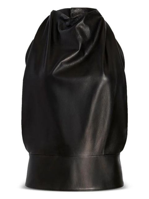 Proenza Schouler Iza draped top - Black - zdjęcie produktu nr 1