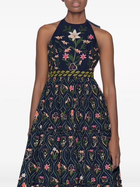 Agua By Agua Bendita Consuelo Pacifico midi dress - Blue