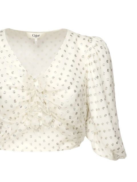 Chloé silk top - White