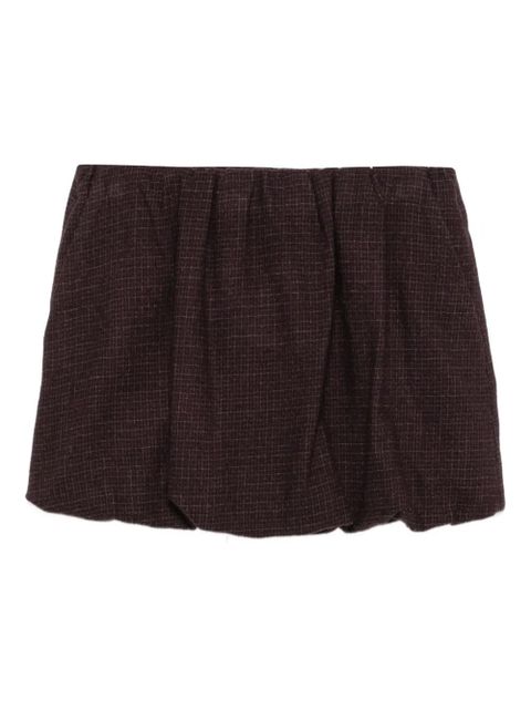 Alysi checked gathered skirt - zdjęcie produktu nr 1