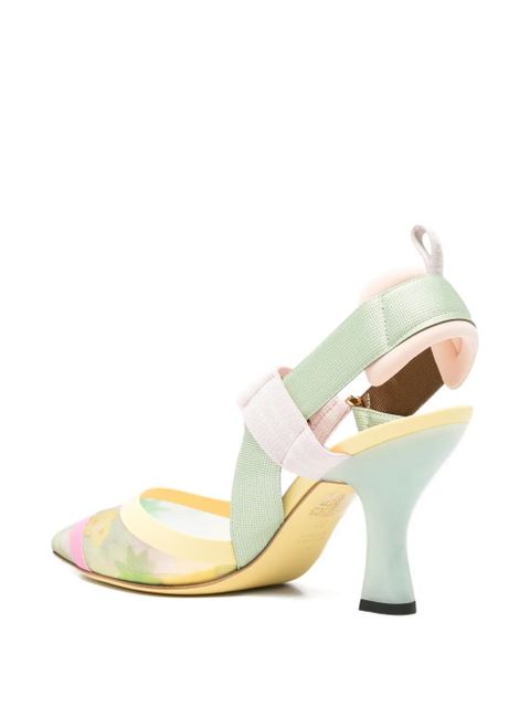 FENDI Colibrì mesh pumps - Neutrals