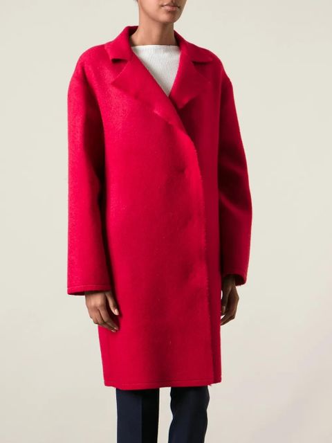 Lanvin single breasted coat - Red