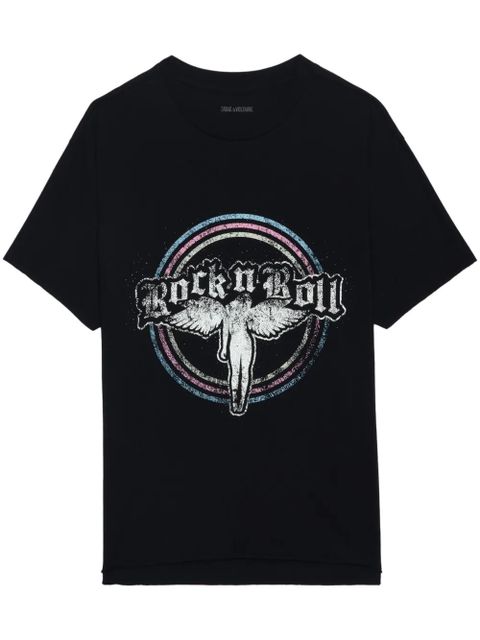 Zadig&Voltaire Tommer Strass T-shirt - Black - zdjęcie produktu nr 1