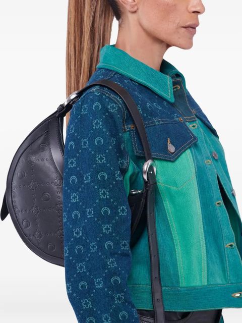 Marine Serre embossed-logo pattern handbag - Black - zdjęcie produktu nr 2