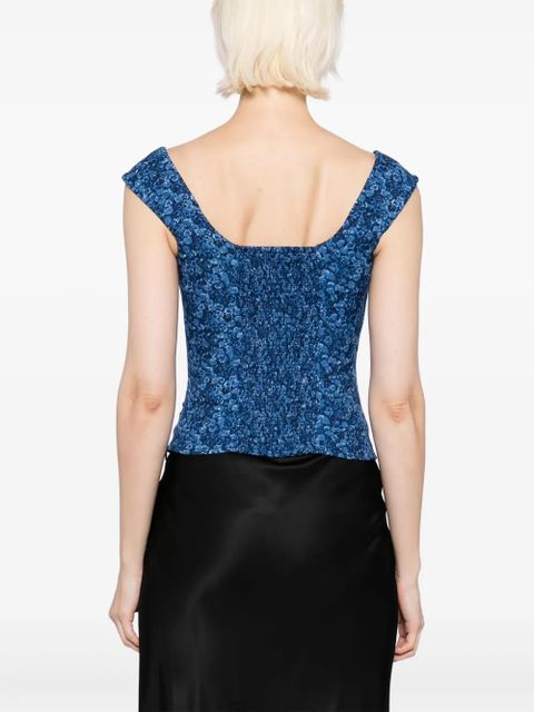 Reformation Navi top - Blue - zdjęcie produktu nr 2