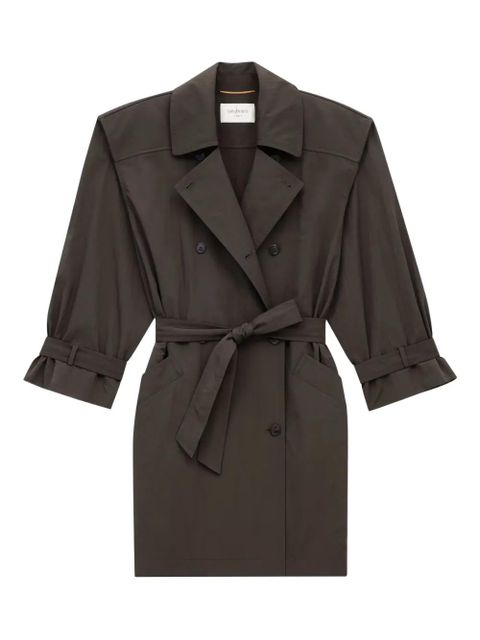 Saint Laurent belted trench coat - Brown - zdjęcie produktu nr 1