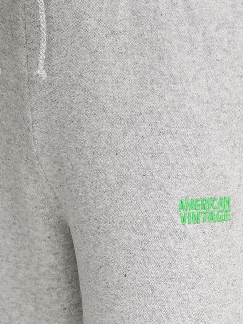 American Vintage spodnie dresowe damskie kolor szary melanżowe EVO05B - zdjęcie produktu nr 2