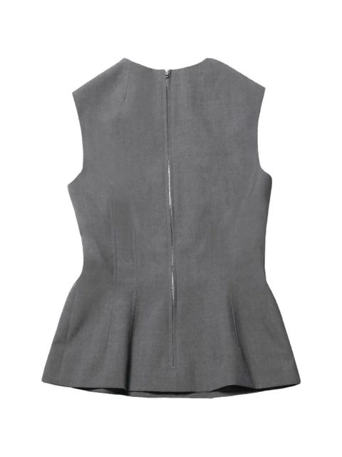 Jil Sander cut-out sleeveless top - Grey - zdjęcie produktu nr 2