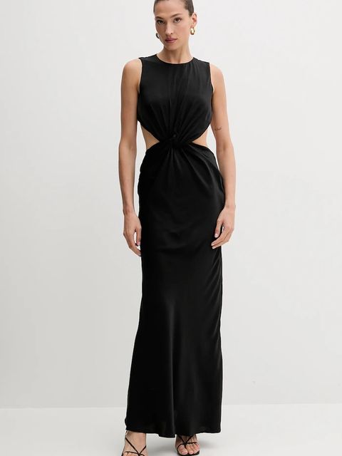 Bardot sukienka kolor czarny maxi prosta 59915DB - zdjęcie produktu nr 1