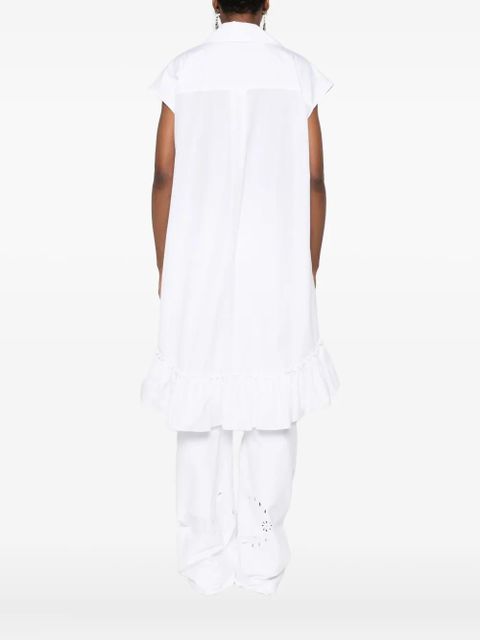 Simone Rocha ruffled-details sleeveless blouse - White