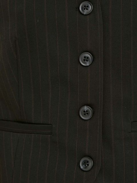 Samsoe Samsoe kamizelka SARAMONA kolor czarny jednorzędowa F24100047