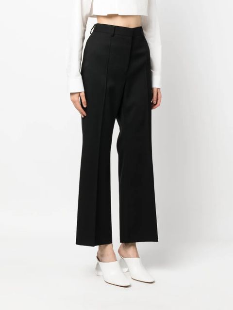 Lanvin flared cropped wool trousers - Black - zdjęcie produktu nr 2
