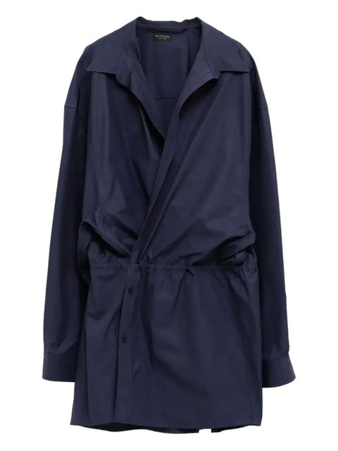 Balenciaga drawstring mini dress - Blue - zdjęcie produktu nr 1