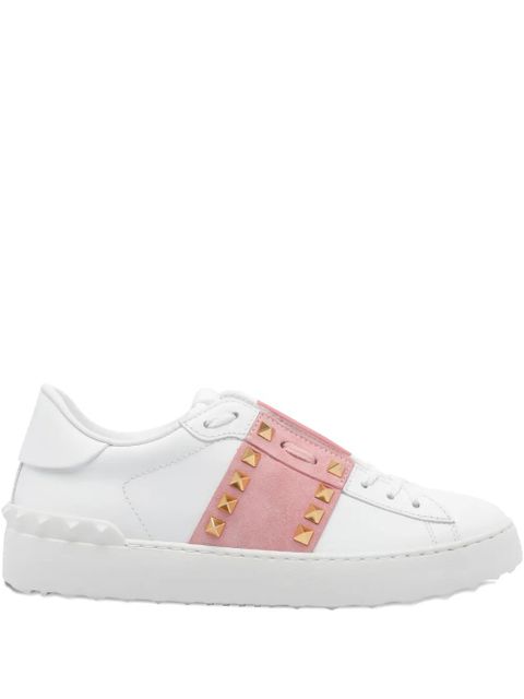 Valentino Garavani Rockstud Untitled suede-panel sneakers - White - zdjęcie produktu nr 1