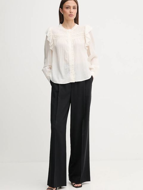 Pepe Jeans koszula damska kolor beżowy regular PL3051259 - zdjęcie produktu nr 2