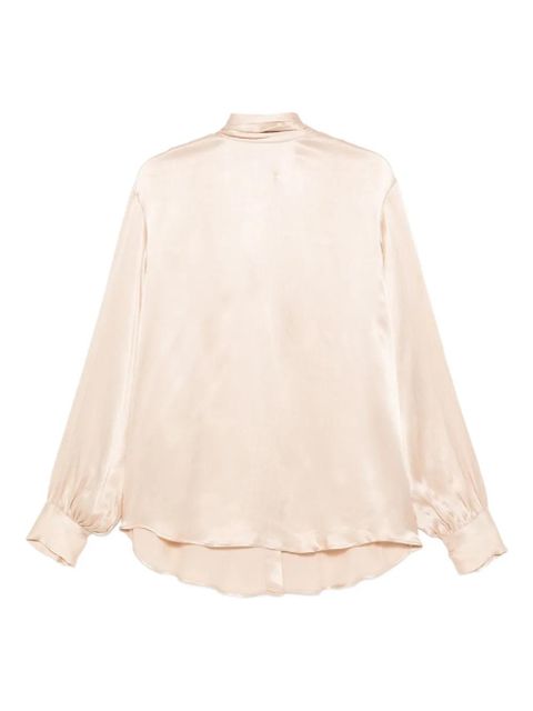 SOLOTRE satin-finish shirt - Neutrals - zdjęcie produktu nr 1
