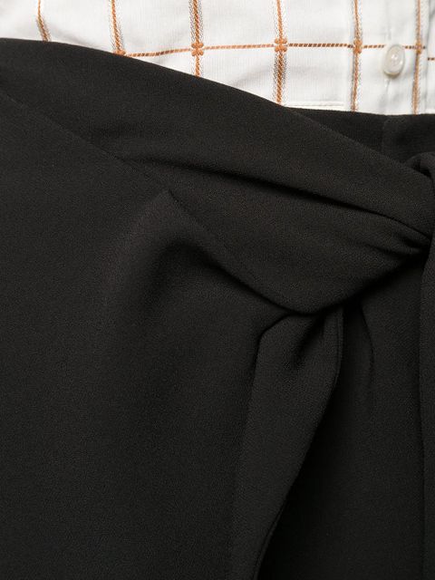 Chloé tie front wide leg trousers - Black