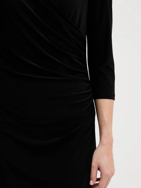 Joseph Ribkoff sukienka kolor czarny mini dopasowana 233305