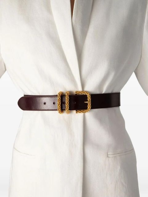 BY FAR Katina leather belt - Brown - zdjęcie produktu nr 2