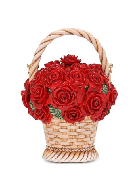 Dolce & Gabbana roses basket tote bag - Red - zdjęcie produktu nr 1